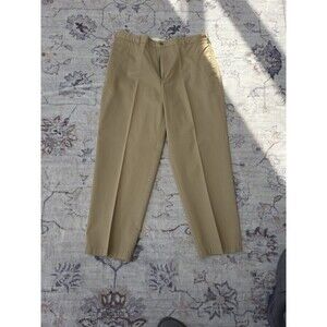 #328 LL Bean Double L Natural Fit Chinos Tan Cotton Khakis 38x29